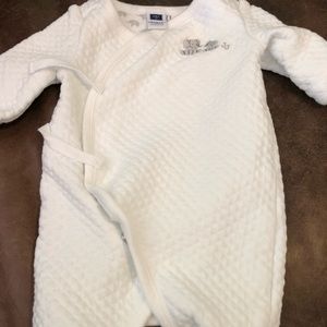 white newborn outfit